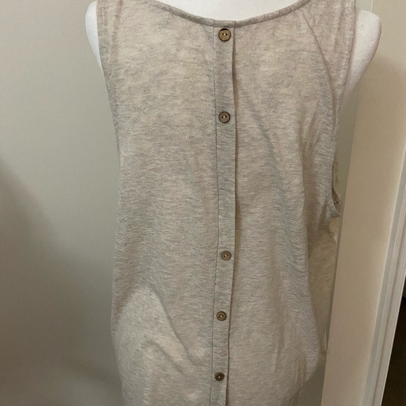 Off White Patterned Tank - Picture 3 of 3